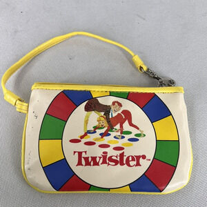 Vintage Hasbro Twister Wristlet Yellow With Logo